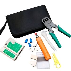 Network Cable Tool Kit with Black Case